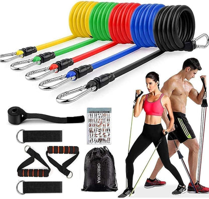 11-in-1 Resistance Bands Set for Home Workout | Premium Gym Equipment